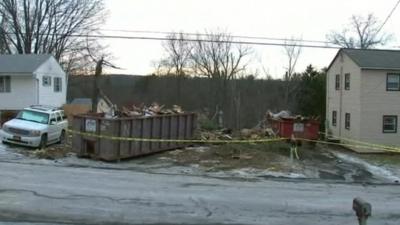 The site left after the house was demolished