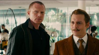 Paul Bettany and Johnny Depp in Mortdecai