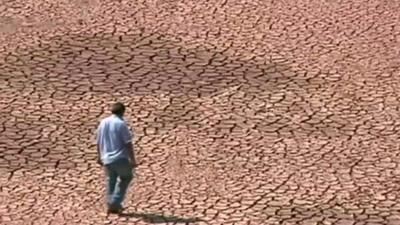 Dried up land in Brazil