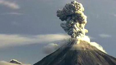 Volcanic explosion