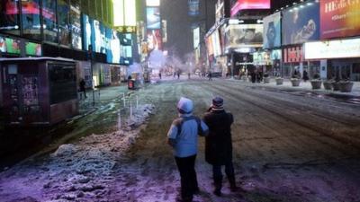 Empty Times Square