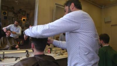 A Greek barbers