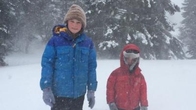 The kids hit by US blizzards