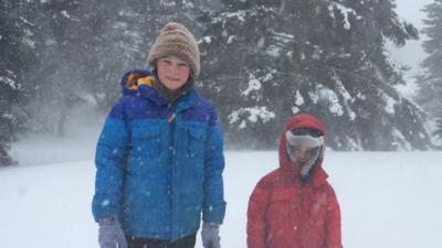 The kids hit by US blizzards