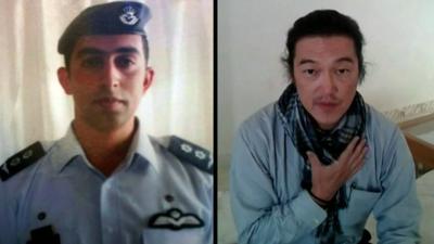 Jordanian hostage and Kenji Goto