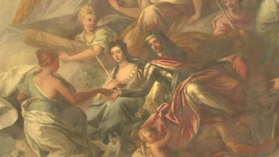 Ceiling Painted Hall of the Old Royal Naval College in Greenwich