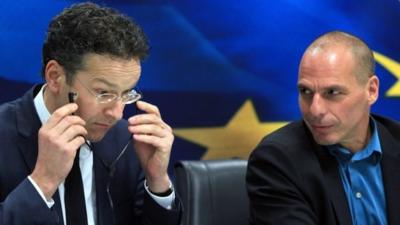 Jeroen Dijsselbloem and Yanis Varoufakis