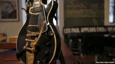 Les Paul guitar known as the 'Black Beauty'