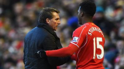 Liverpool's Brendan Rodgers and Daniel Sturridge