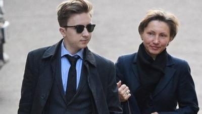 Marina Litvinenko and her son Anatoly