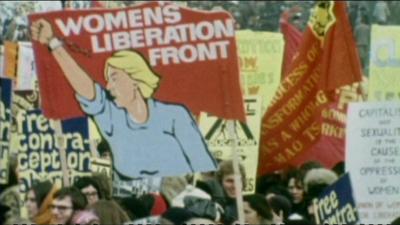 Arhive image of march for women's rights