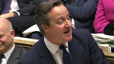 David Cameron at PMQs