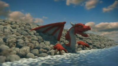 Dragon in lagoon - artists image of tidal lagoon