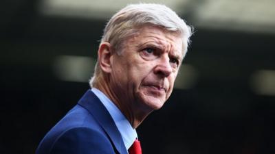 Arsenal manager Arsene Wenger at White Hart Lane