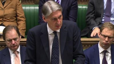 Philip Hammond in the House of Commons