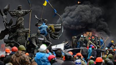 Maidan protestors 20 February 2014