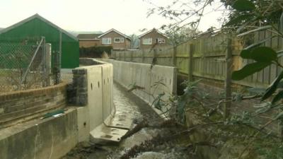 Flood alleviation work