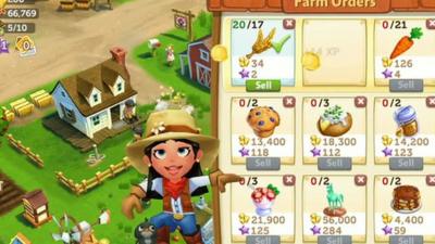 Screenshot of Farmville