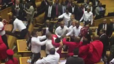 Video of South African parliament by Andrew Harding