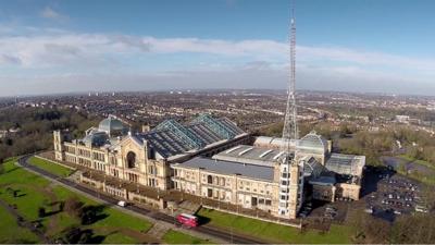 Aerial view of Alexandra Palace