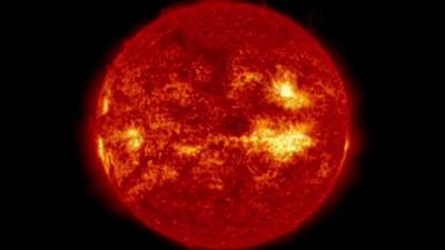 Time-lapse footage of the Sun