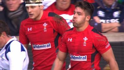 Wales try scorer Rhys Webb