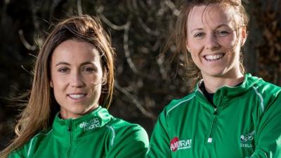 Ireland's Anna O’Flanagan and Megan Frazer