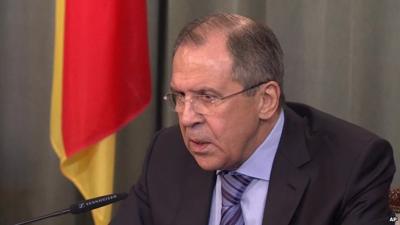 Russian foreign minister Sergei Lavrov