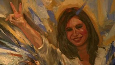Painting of Cristina Fernandez de Kirchner