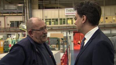 A disgruntled worker speaks to Ed Miliband