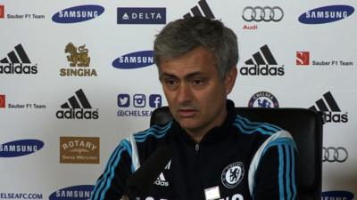 Chelsea manager Jose Mourinho says the club "feel ashamed" after a video showed fans preventing a black man from boarding a Paris train but says he "refuses to be connected" with those involved