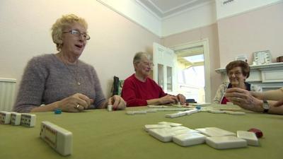 Pensioners at a seniors club in Hastings