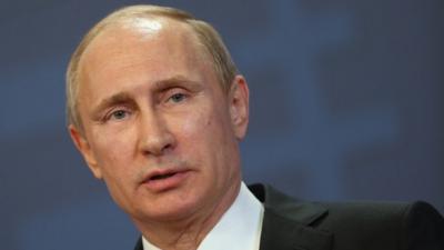 The Russian president, Vladimir Putin