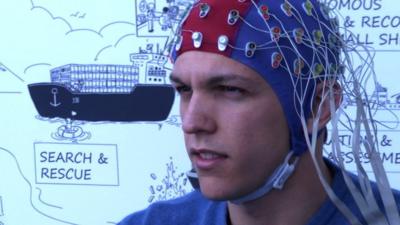 Brain-controlled drone headset