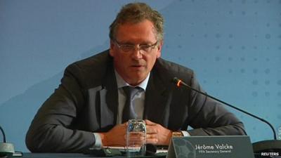 Fifa secretary general Jerome Valcke