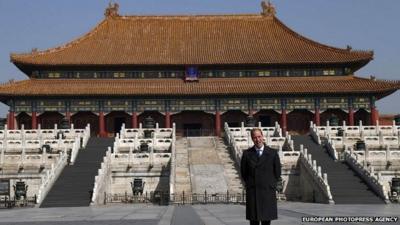 The Duke of Cambridge at the Forbidden City in Beijing, China