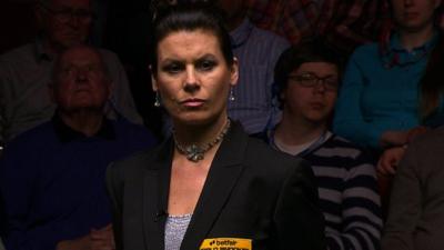 Snooker referee Michaela Tabb