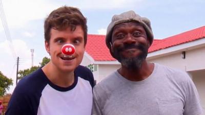Greg James and Lenny Henry