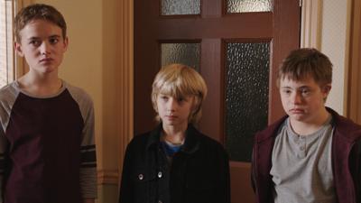 Still from The Dumping Ground with Ryan, Harry and Finn