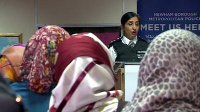 Domestic violence police workshop in mosque