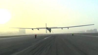 Solar Impulse-2 launches in Abu Dhabi