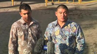 Relatives of Myuran Sukumaran and Andrew Chan