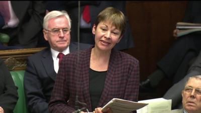 Caroline Lucas at PMQs