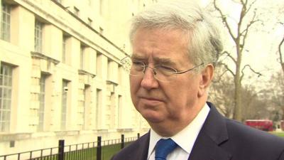 British defence secretary Michael Fallon