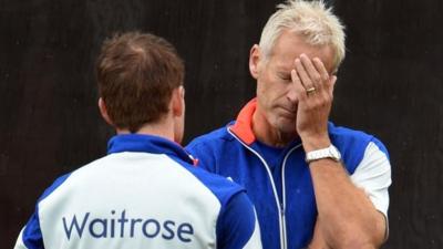 England coach Peter Moores (right) and captain Eoin Morgan