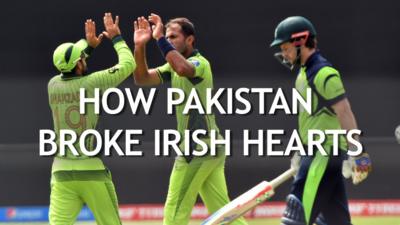 Pakistan beat Ireland at the 2015 Cricket World Cup