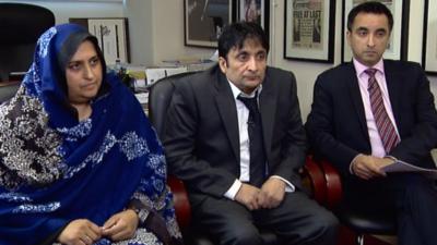 Khalida and Muzaffar Mahmood, and Aamer Anwar