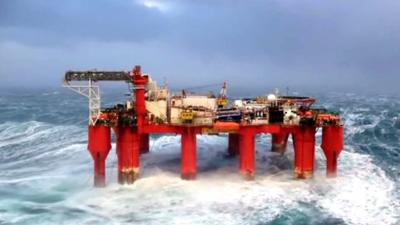 North Sea rig