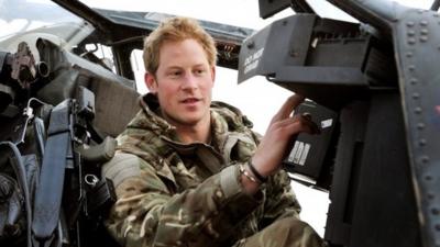 Prince Harry making his early morning pre-flight checks at the British controlled flight-line at Camp Bastion