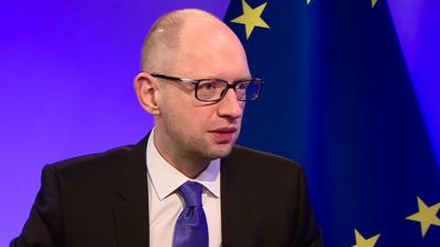 Ukrainian prime minister Arseniy Yatseniuk